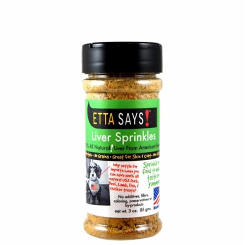 Top Dog Treatsand Chews FDLSprin3 Etta Says Liver Sprinkles 3.0oz 1 Mariano s