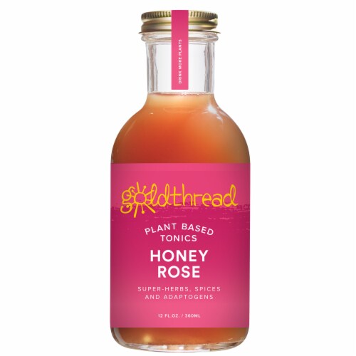 Goldthread Plant Based Tonics Honey Rose Water Perspective: front