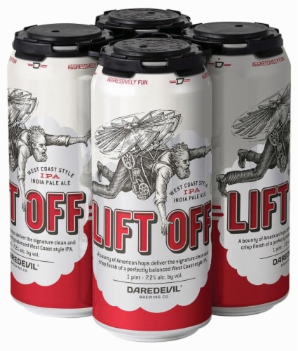 Daredevil Brewing Co. Lift Off IPA Perspective: front