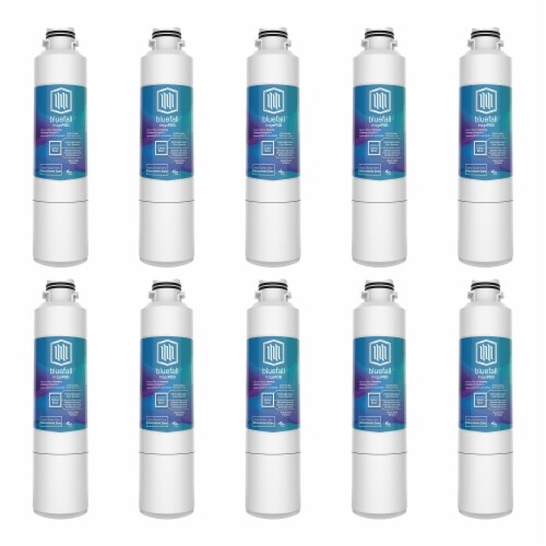 Samsung DA29-00020B 10PK Refrigerator Water Filter Compatible by BlueFall Perspective: front