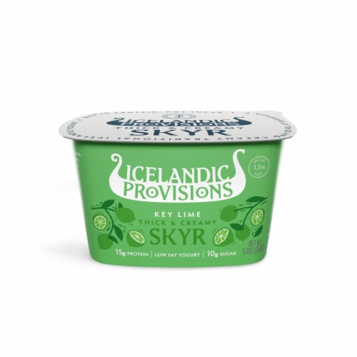 Skyr Icelandic Provisions Key Lime Skyr Yogurt Cup Perspective: front