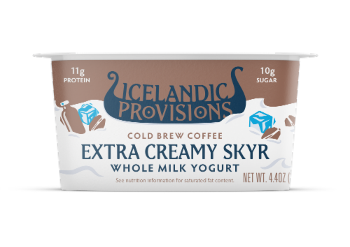 Icelandic Provisions Cold Brew Coffee Extra Creamy Skyr Whole Milk Yogurt