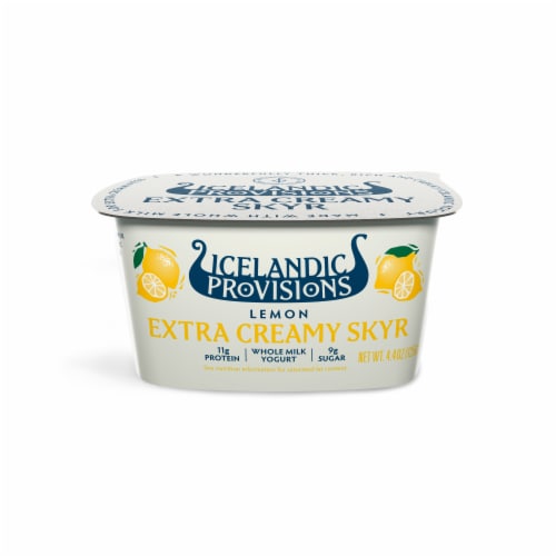 Icelandic Provisions Lemon Extra Creamy Skyr Perspective: front