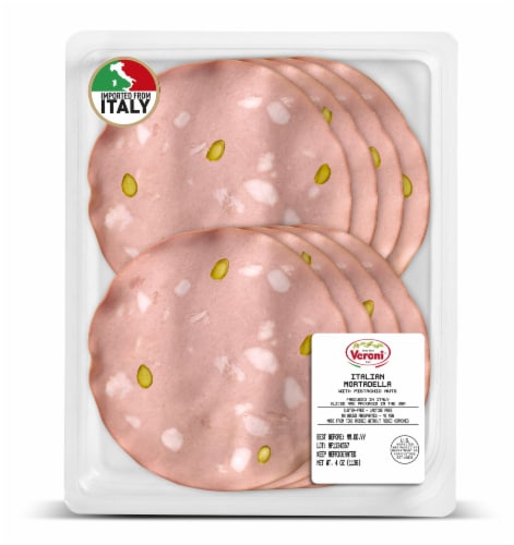 Veroni Italian Mortadella With Pistachio Nuts Perspective: front