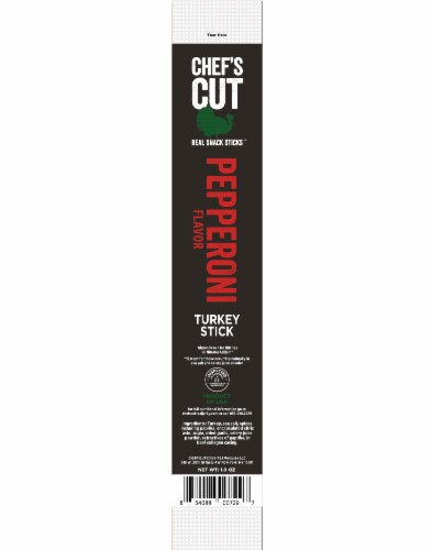 Chef's Cut Pepperoni Flavor Turkey Stick Perspective: front