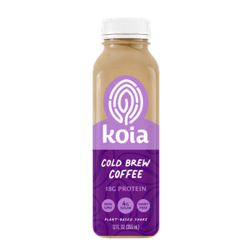 Koia Plant Based Protein Cold Brew Coffee Perspective: front