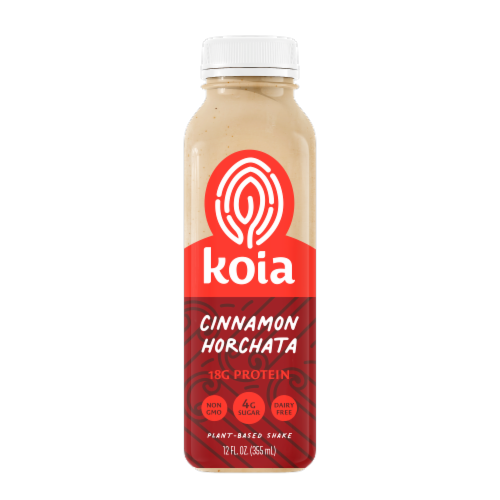 Koia Plant Based Cinnamon Horchata Protein Drink Perspective: front
