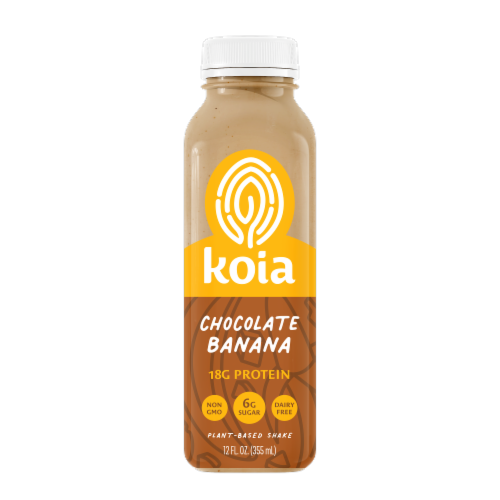 Koia® Plant-Based Chocolate Banana Protein Drink Perspective: front