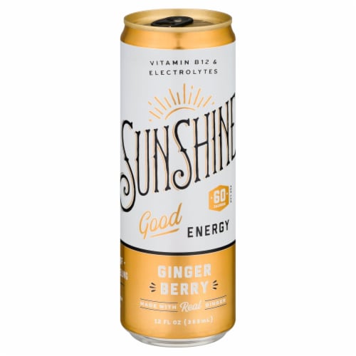 Sunshine Ginger Berry Energy Drink Perspective: front