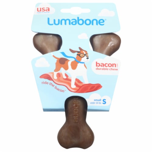 Lumabone® Small Bacon Flavor Durable Chew Perspective: front