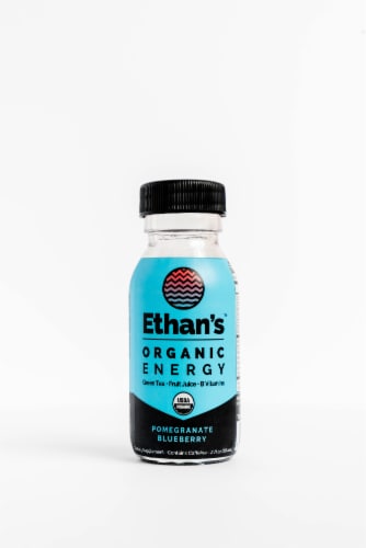 Ethan's Organic Pomegranate Blueberry Energy Shot Perspective: front