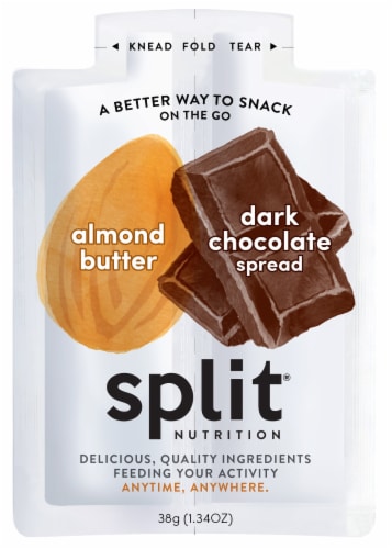 Split® Almond Butter & Dark Chocolate Snack Perspective: front