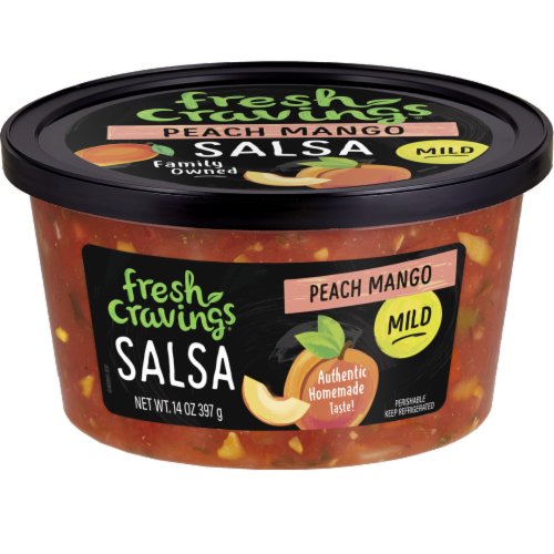 Fresh Cravings® Mild Peach Mango Salsa Perspective: front
