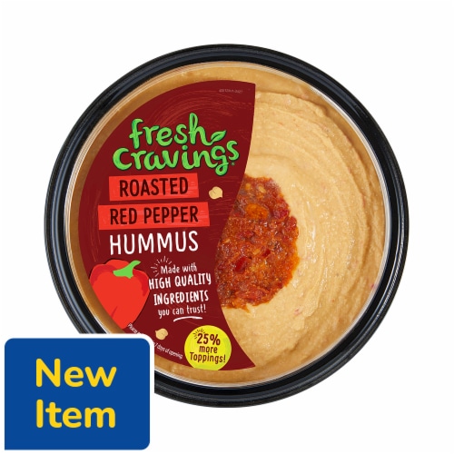 Fresh Cravings® Roasted Red Pepper Hummus Perspective: front