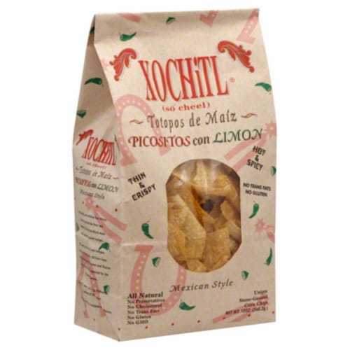 XOCHITL CHIP CORN PICOSITOS CON LIMON-12 OZ -Pack of 10 Perspective: front