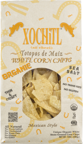 Xochitl® Organic White Corn Chips Perspective: front