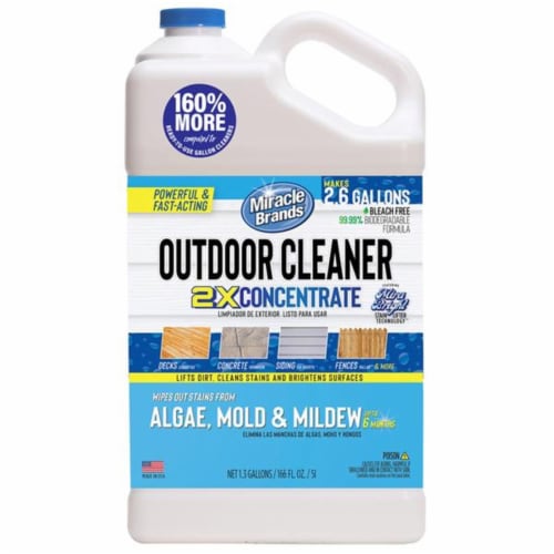 Miracle Brands 7009348 1.3 gal Outdoor Cleaner Mold & Mildew Stain Remover Perspective: front