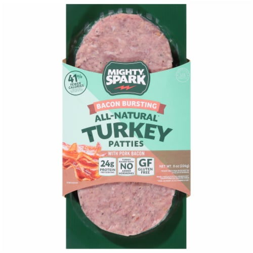 Mighty Spark Bacon Bursting Turkey Patties