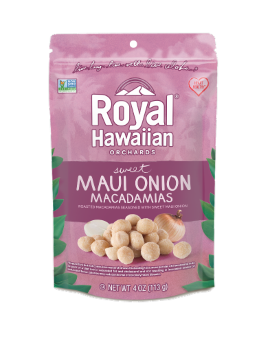 Royal Hawaiian Orchards® Sweet Maui Onion Macadamias Perspective: front