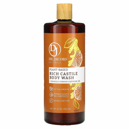 DR. JACOBS NATURALS 32  FL OZ. CASTILE SOAP - CITRUS Perspective: front