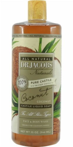 DR. JACOBS NATURALS 32  FL OZ. CASTILE - COCONUT Perspective: front