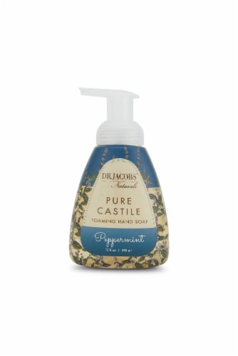 DR. JACOBS NATURALS 10 FL OZ. CASTILE HAND SOAP - PEPPERMINT Perspective: front
