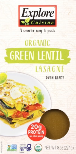Explore Cuisine® Organic Green Lentil Lasagne Perspective: front