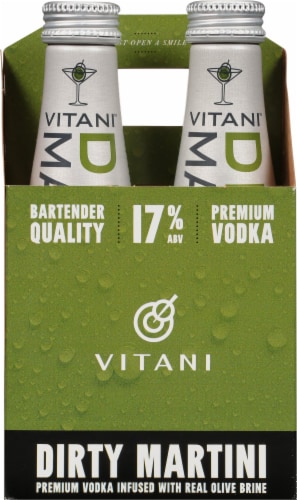 Vitani Premium Vodka Dirty Martini Perspective: front