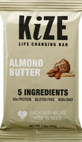 KiZE Almond Butter Bar Perspective: front