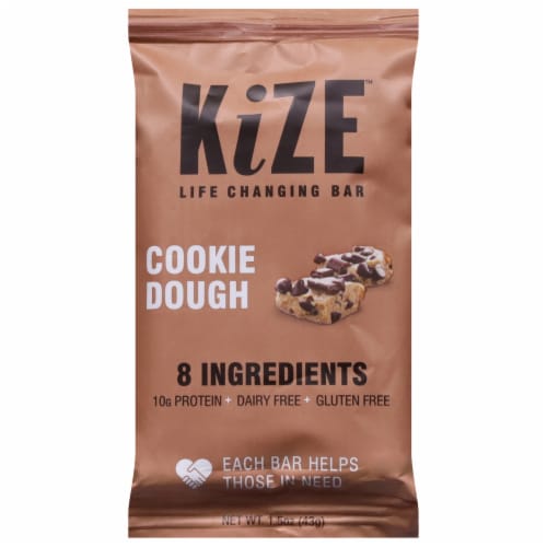 Kize™ Cookie Dough Nutrition Bars Perspective: front