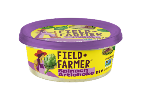 Field & Farmer Plant Party Spinach Artichoke Dip Perspective: front