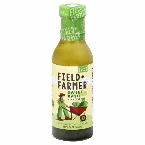 Field & Farmer Sweet Basil Vinaigrette Perspective: front