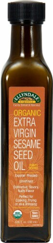NOW Foods Ellyndale Organics Extra Virgin Sesame Seed Oil Perspective: front