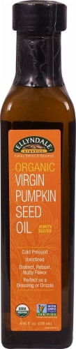 NOW Foods  Ellyndale Organics Virgin Pumpkin Seed Oil Unrefined Perspective: front