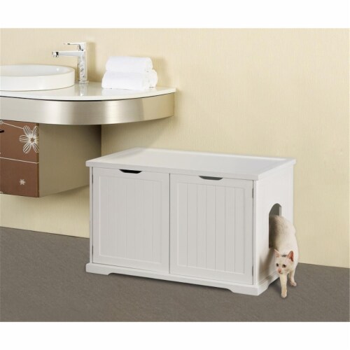Merry Products MPS010 Cat Washroom Bench in White 1 Harris Teeter