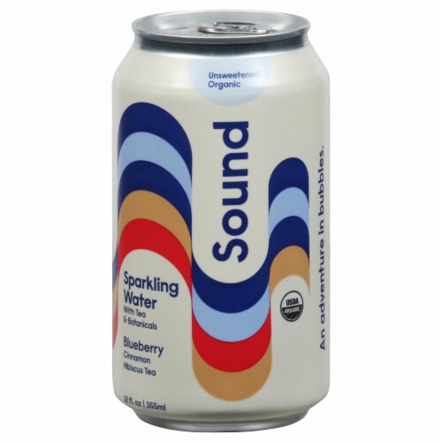 Sound® Blueberry Cinnamon Hibiscus Tea Sparkling Water With Tea and Botanicals Perspective: front