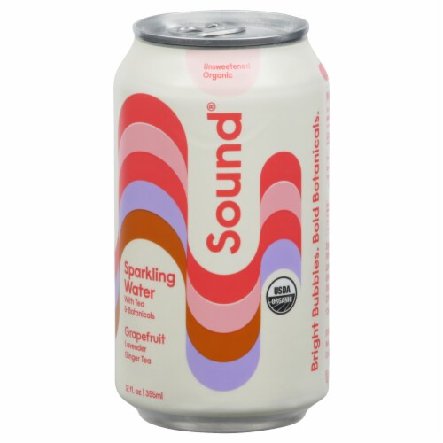 Sound® Grapefruit Lavendar Ginger Tea Sparkling Water with Botanicals Perspective: front