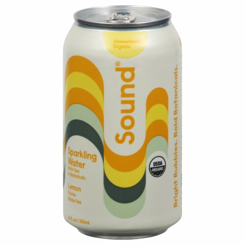 Sound® Lemon Thyme White Tea Sparkling Water with Botanicals Perspective: front