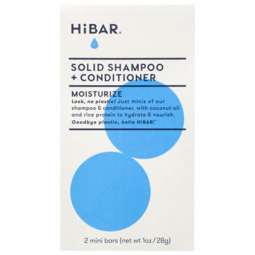 HiBar® Moisturize Solid Shampoo & Conditioner Sample Set Perspective: front