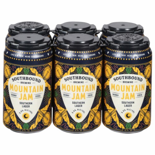 Southbound Brewing Company Mountain Jam Southern Lager Perspective: front
