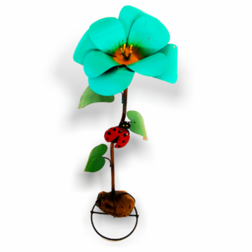 Turquoise Flower Perspective: front
