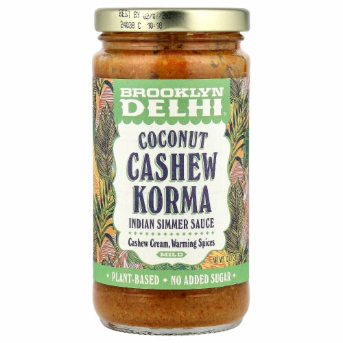 Brooklyn Delhi® Coconut Cashew Korma Simmer Sauce Perspective: front