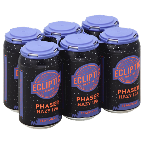 Ecliptic Brewing Seasonal Phaser Hazy IPA Perspective: front