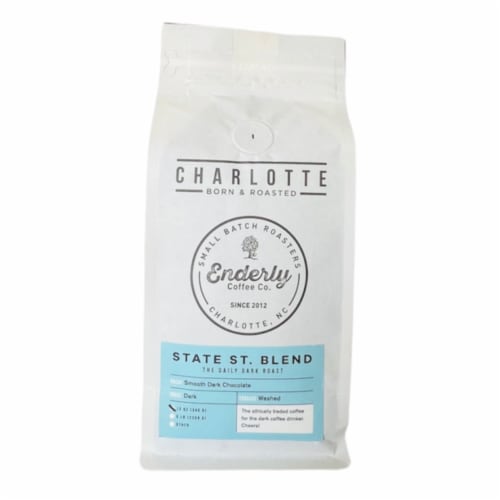 Enderly Coffee Co. State St. Blend Dark Roast Coffee Perspective: front