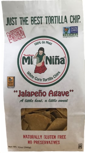 Mi Nina® Jalapeno Agave Tortilla Chips Perspective: front