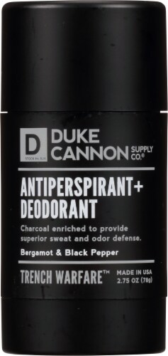 Duke Cannon Supply Co.® Antiperspirant + Deodorant Stick Bergamot & Black Pepper Perspective: front