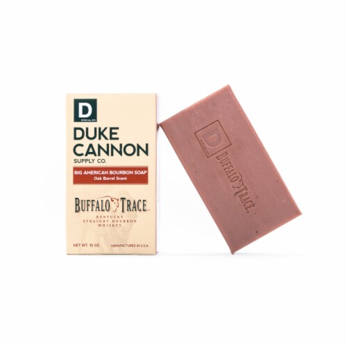 Duke Cannon Buffalo Trace Big American Bourbon Oak Barrel Soap Perspective: front