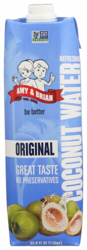 Amy & Brian Original Coconut Water Perspective: front