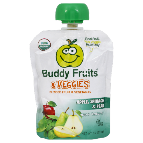 Buddy Fruits & Veggies Apple Spinach & Pear Perspective: front