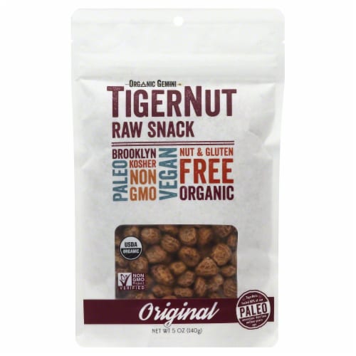 Organic Gemini TigerNut Raw Snack Original Perspective: front